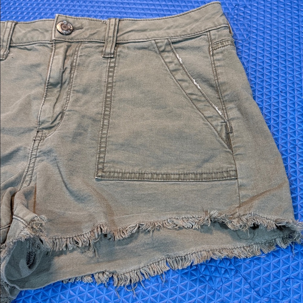 American Eagle Outfitters Olive Jean Shorts - Picture 6 of 7